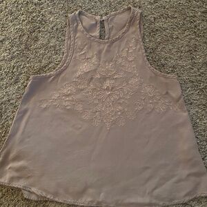 Embroidered tank top